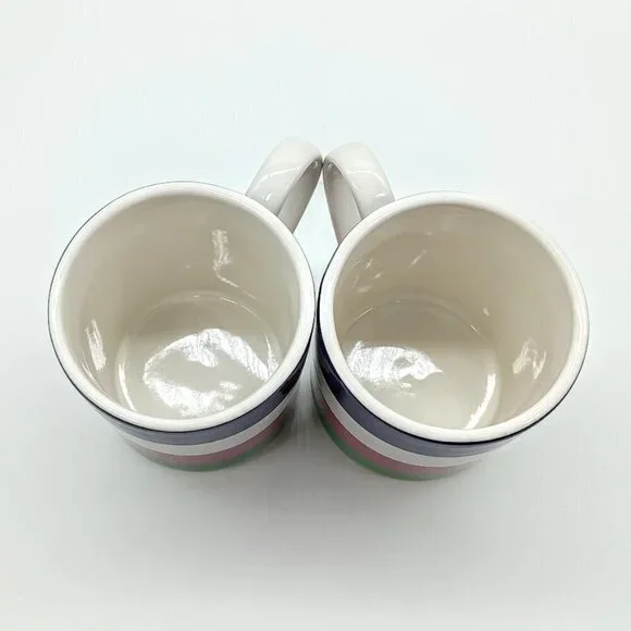 Kate Spade Lenox All in Good Taste Striped Ceramic Mugs (2) - Picture 4 of 6